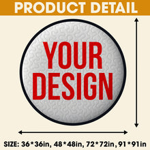 Load image into Gallery viewer, “Catch the Moment” - Personalized Fish Quilted Round Mat for Fishing Lovers Doormat MagicInPrints
