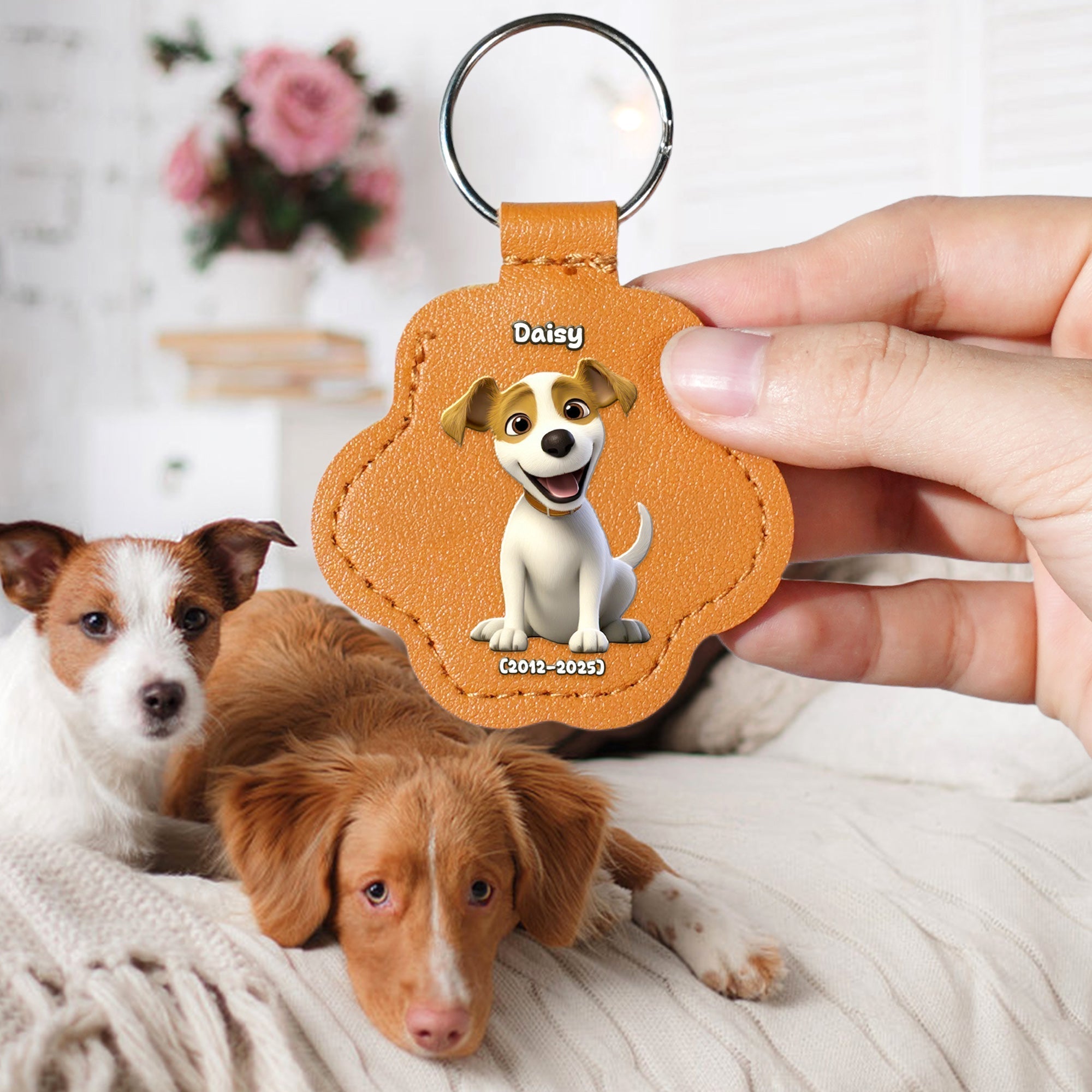 "Cherish Your Memories: Personalized Pet Fur Storage Keychain - A Heartfelt Gift for Pet Lovers" Keychains PopCulturePrints
