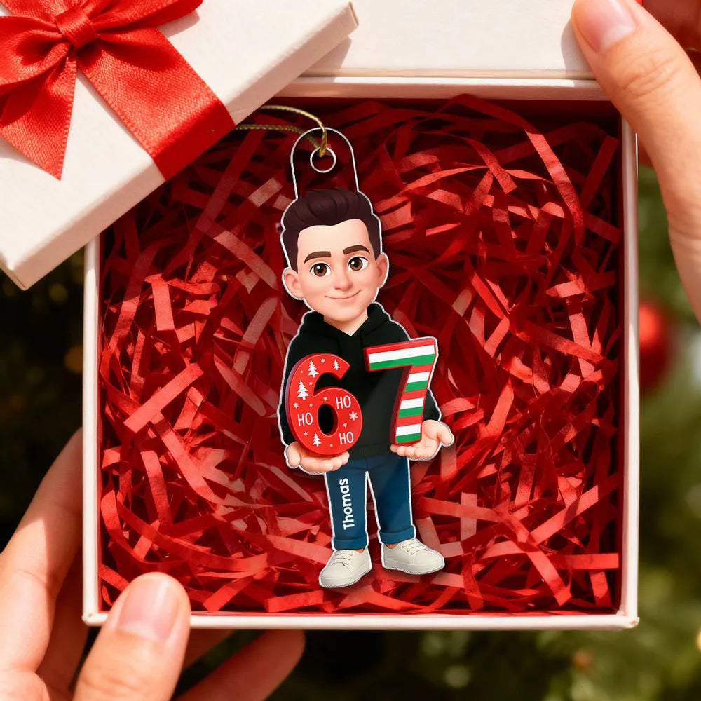 Personalized Christmas Couple Ornament for Family - Holiday Decor Ornament MagicInPrints