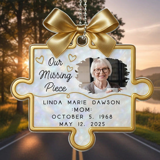 Personalized Memorial Puzzle Piece Ornament for Family - Remembrance Gift Ornament MagicInPrints