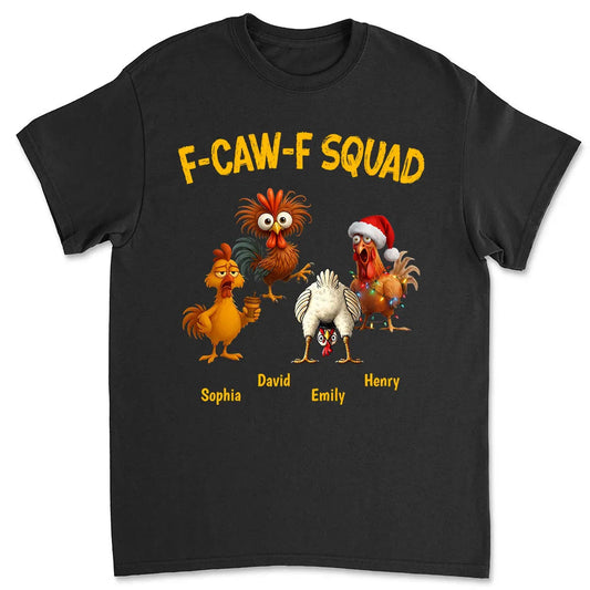 Personalized Chicken Squad T-Shirt for Adults - Funny Holiday Gift Cloth MagicInPrints