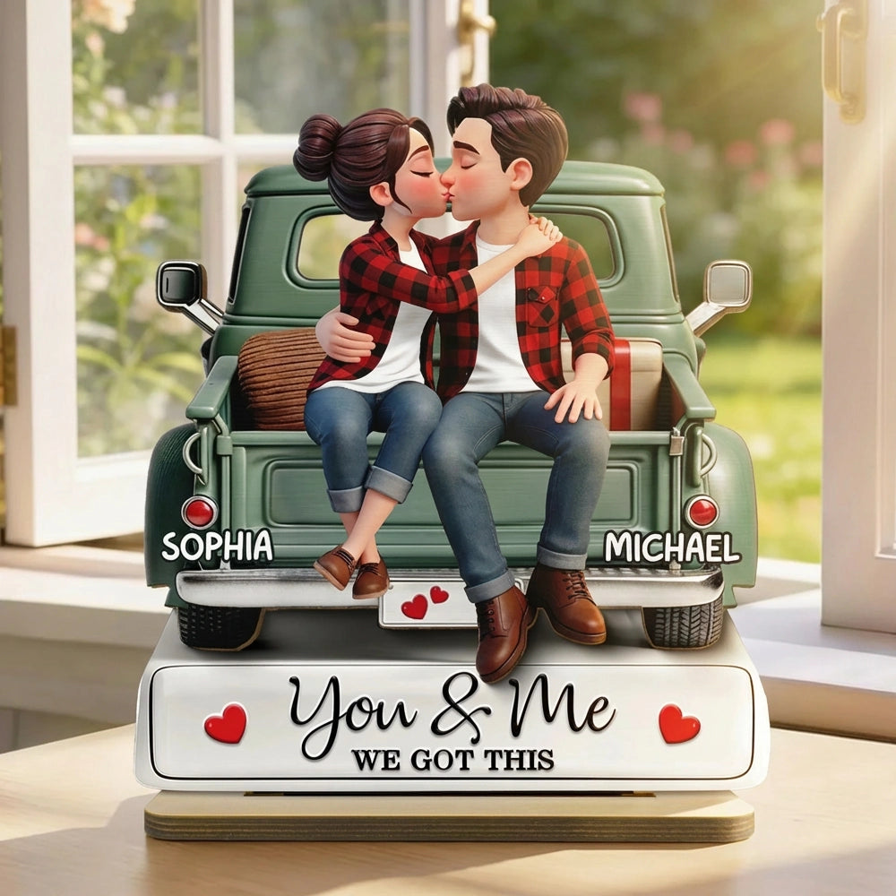 Personalized Couple Figurine for Romantic Gift - Anniversary Keepsake Plaque MagicInPrints