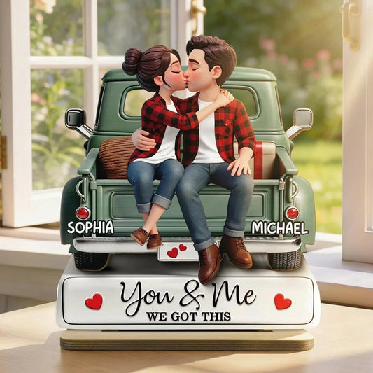 Personalized Couple Figurine for Romantic Gift - Anniversary Keepsake Plaque MagicInPrints