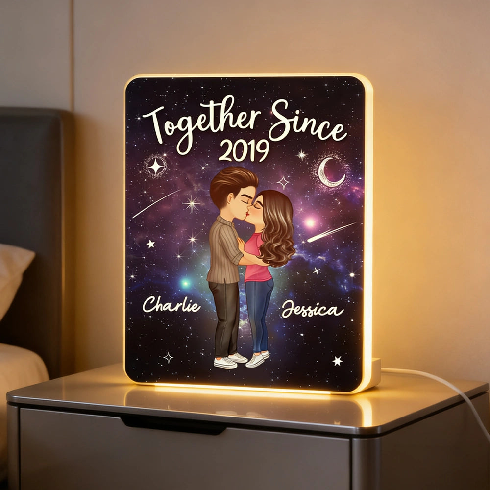 Personalized Couples Night Light Romantic Gift - Anniversary Keepsake Plaque MagicInPrints