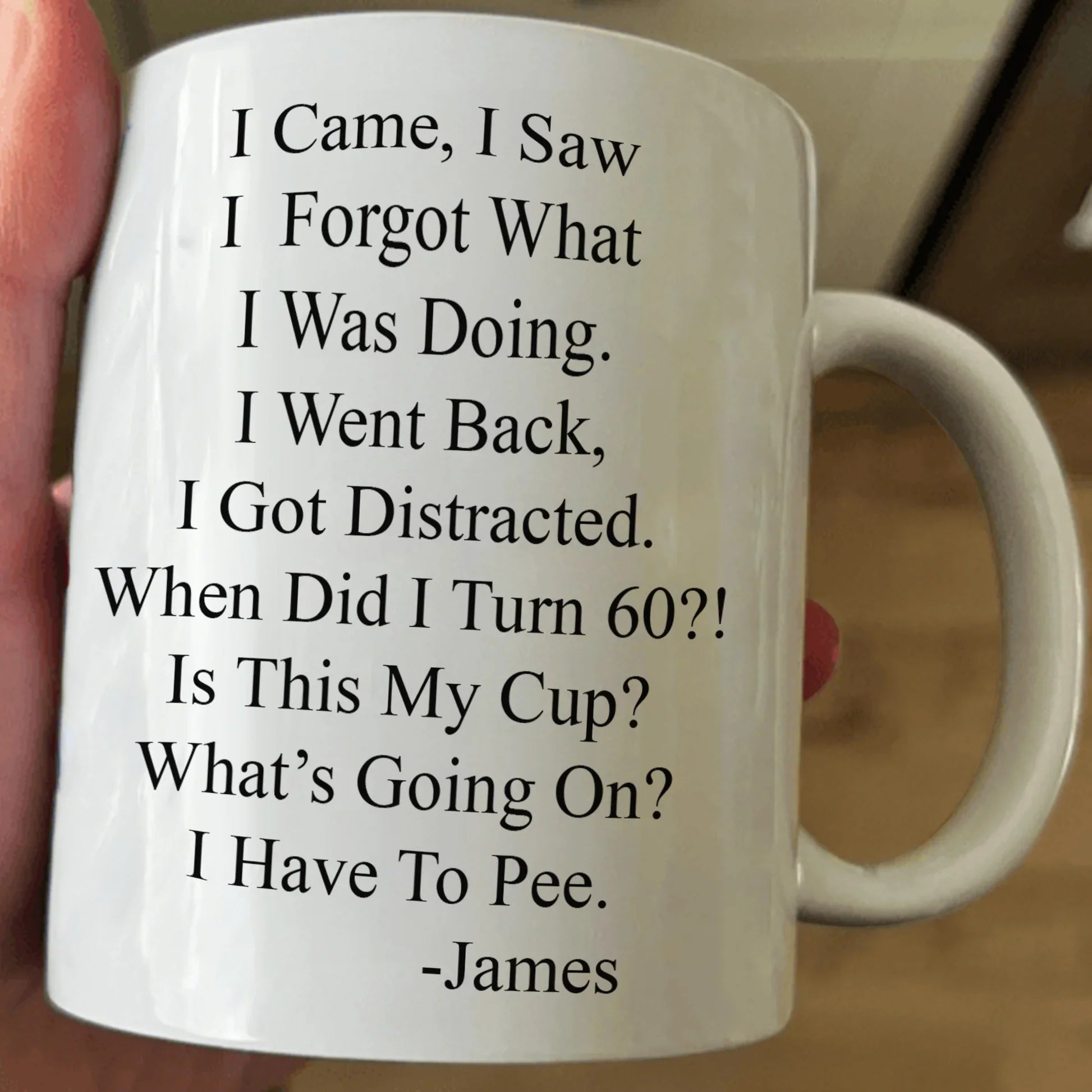 Personalized Funny Birthday Mug for Seniors - Humorous 60th Gift Cup MagicInPrints