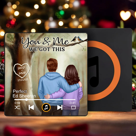 Personalized Music Plaque for Couples - Romantic Gift for Anniversaries Fridge Magnet MagicInPrints