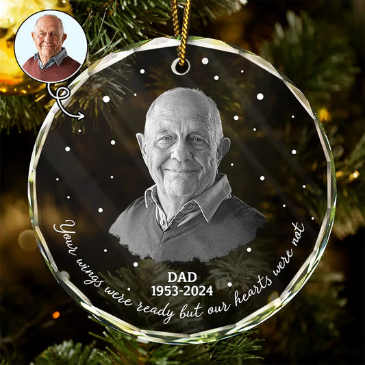 Personalized Memorial Ornament for Dad - Heartfelt Remembrance Gift Ornament MagicInPrints