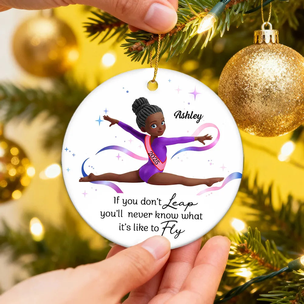 Personalized Gymnastics Christmas Ornament for Kids - Inspirational Gift Ornament MagicInPrints