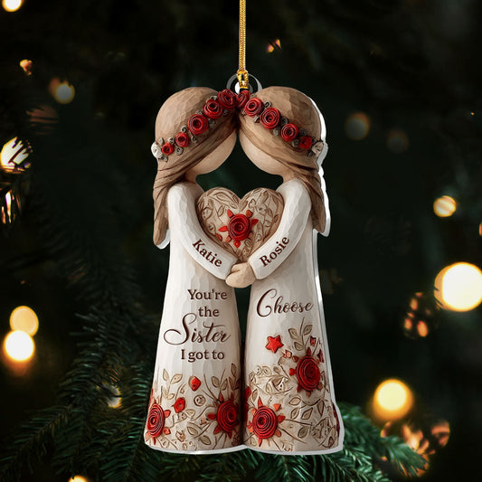 Personalized Sister Ornament for Christmas - Heartfelt Gift for Siblings Ornament MagicInPrints