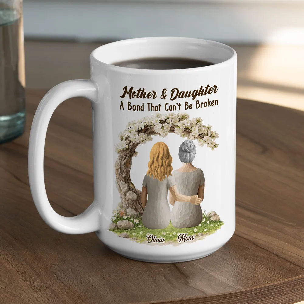 Personalized Mother & Daughter Mug - A Bond That Can't Be Broken Cup MagicInPrints