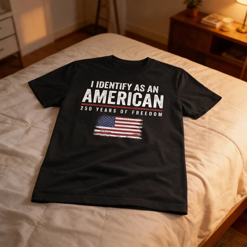 Patriotic T-Shirt for Adults - American Identity 250 Years of Freedom Cloth MagicInPrints
