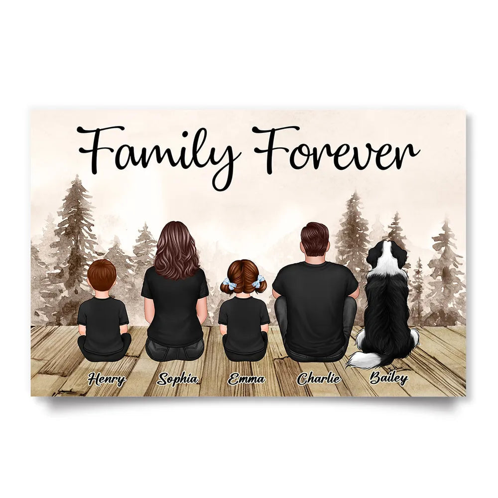 Personalized Family Canvas Wall Art for Home Decor - Sentimental Gift Poster or Canvas MagicInPrints