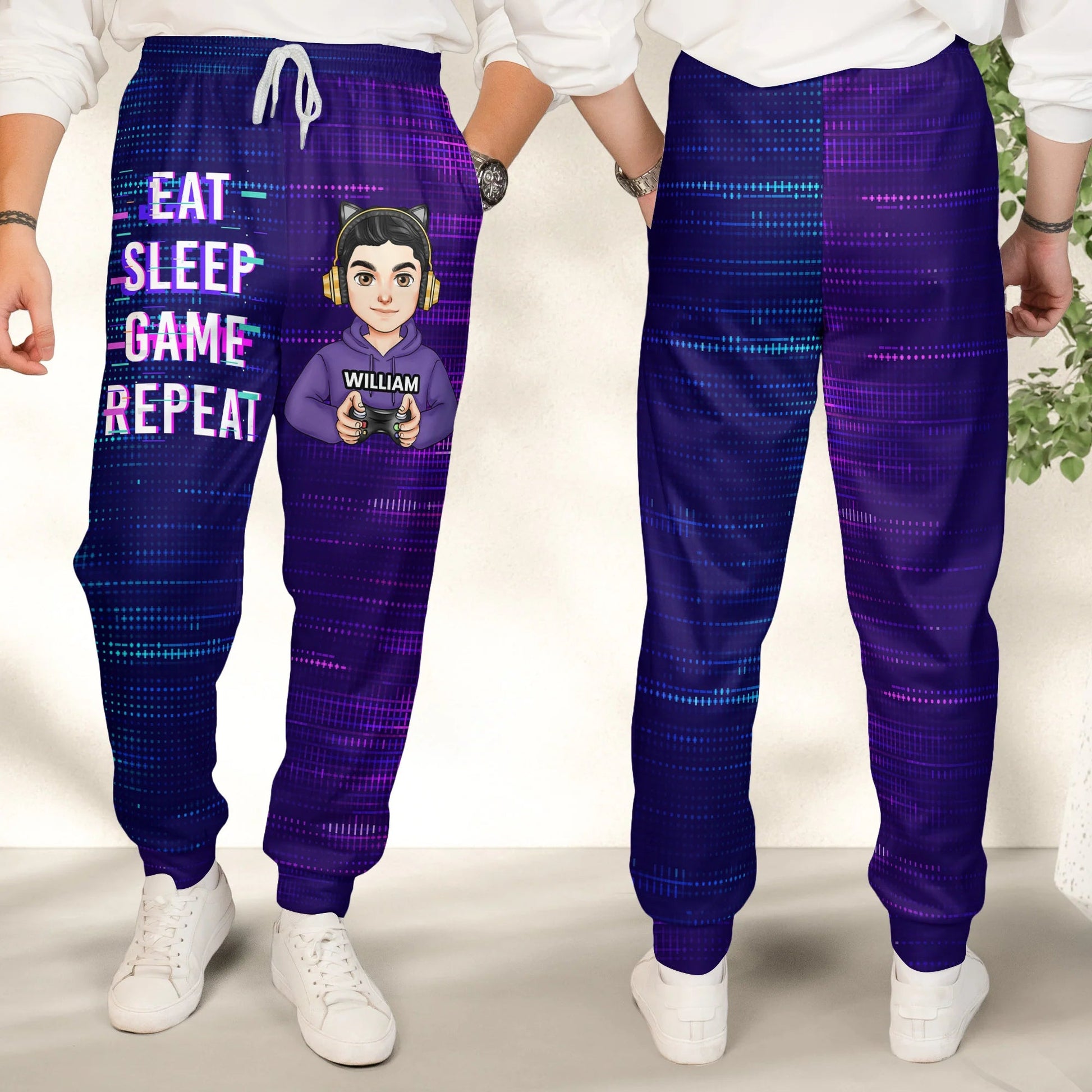 Personalized Gamer Sweatpants for Kids - Fun Gaming Design Pants MagicInPrints