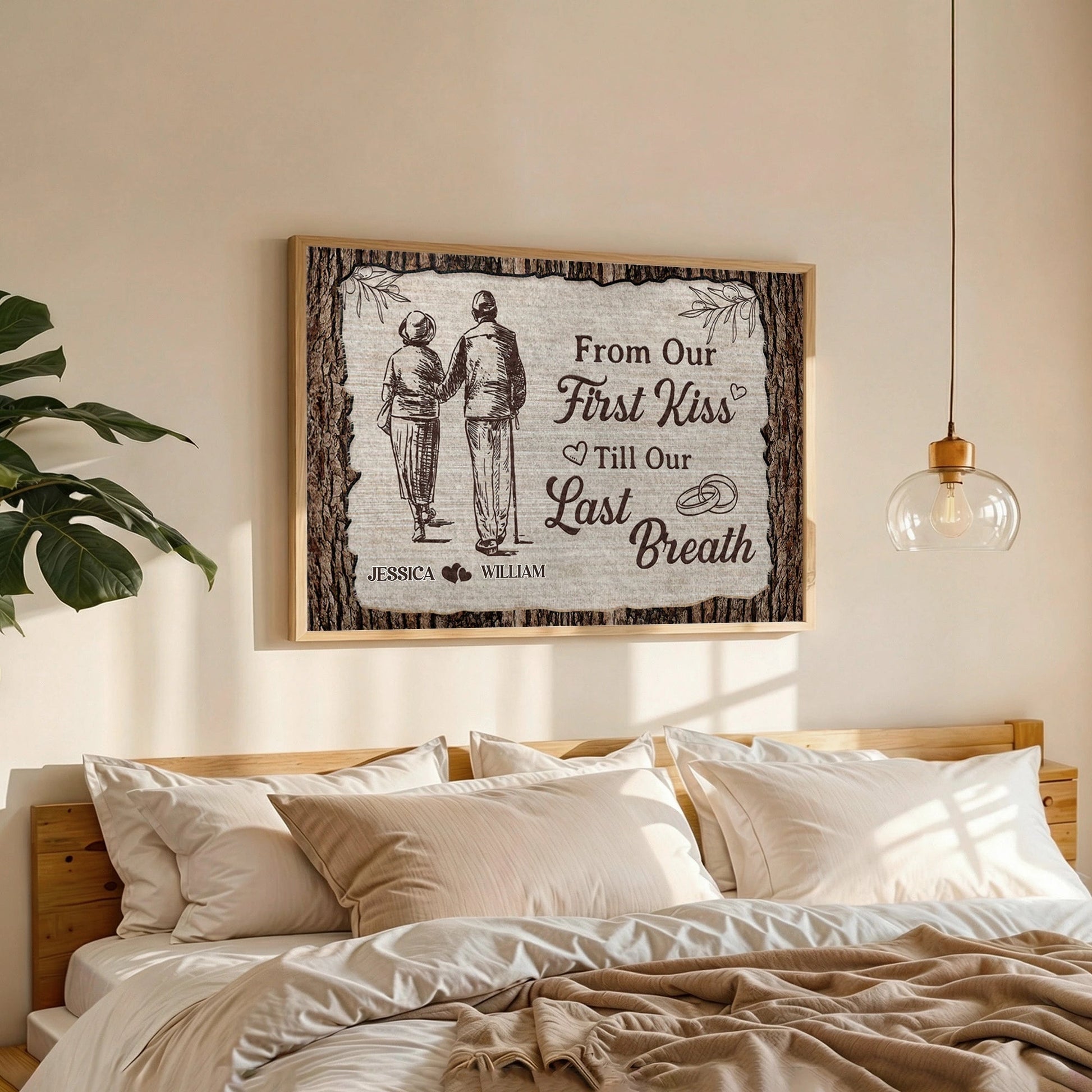 Personalized Wooden Anniversary Plaque for Couples - Sentimental Gift Poster or Canvas MagicInPrints
