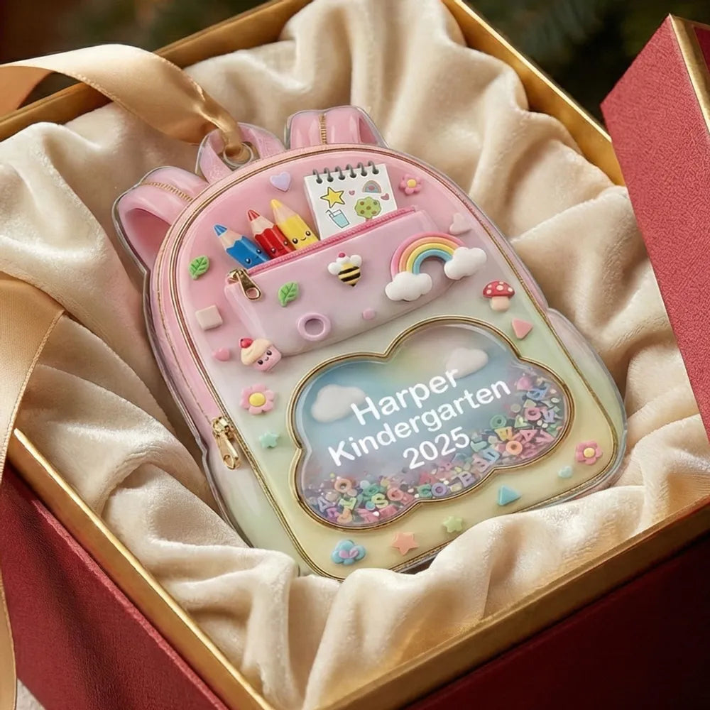 Personalized Kids Backpack for Girls - Cute Kindergarten School Bag Ornament MagicInPrints
