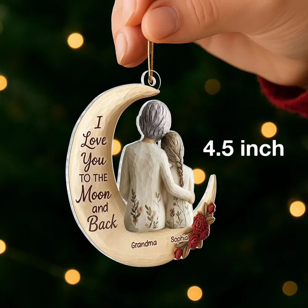 Personalized Grandma and Granddaughter Ornament - Sentimental Gift for Christmas Ornament MagicInPrints