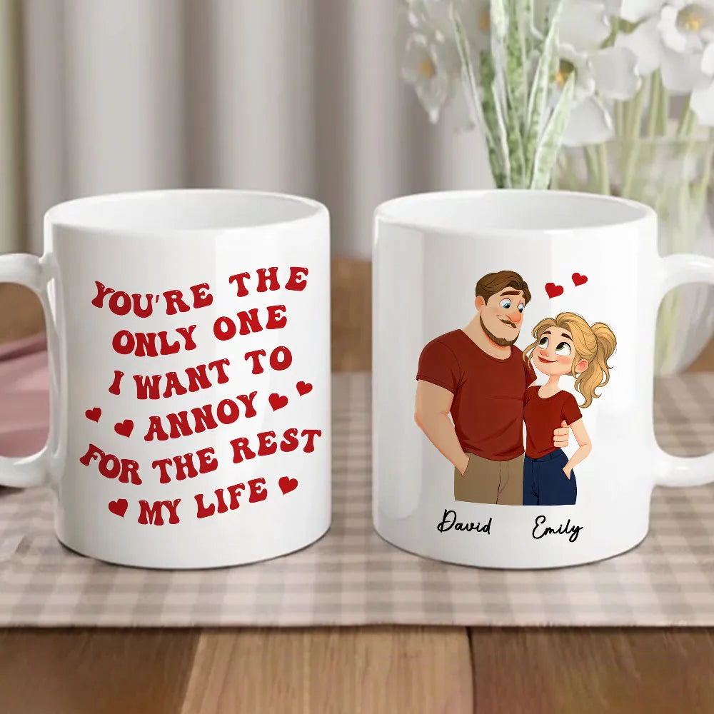 Personalized Couples Mug Set for Him and Her - Funny Anniversary Gift Cup MagicInPrints