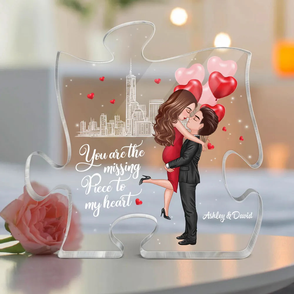 Customized Romantic Puzzle for Couples - Perfect Gift for Anniversaries Plaque MagicInPrints