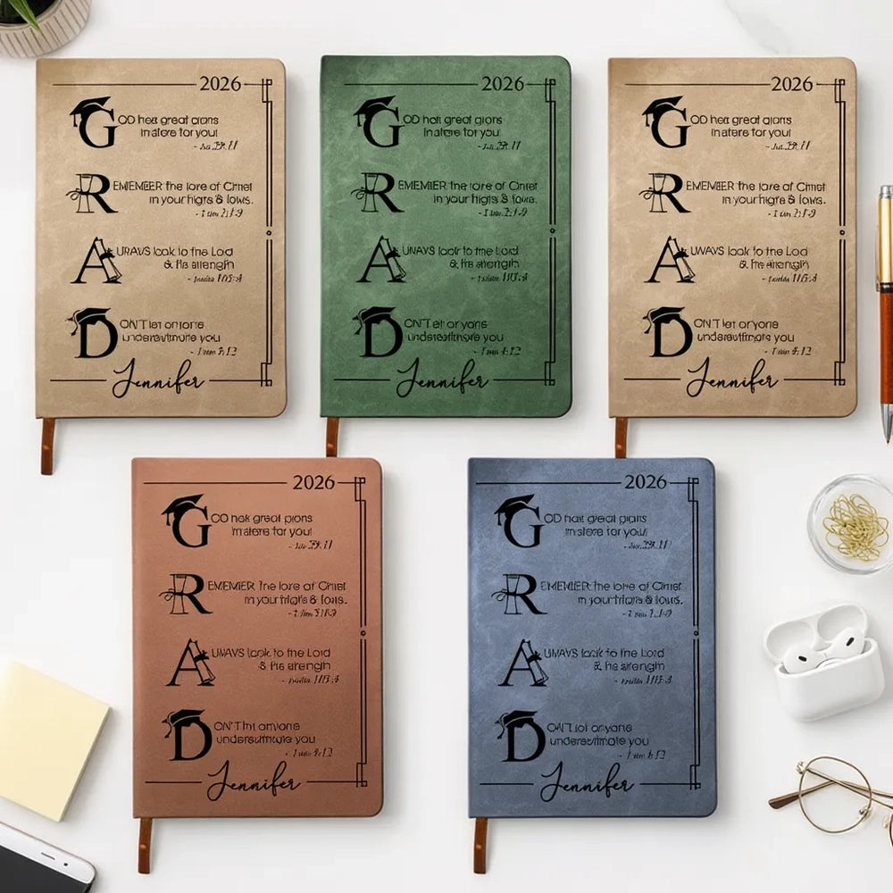 Personalized Graduation Journal for Christian Students - Inspirational Gift 2026 Stationery MagicInPrints