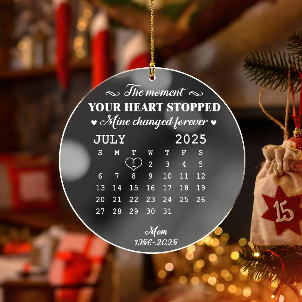 Personalized Memorial Ornament for Dad - Heartfelt Remembrance Keepsake Ornament MagicInPrints