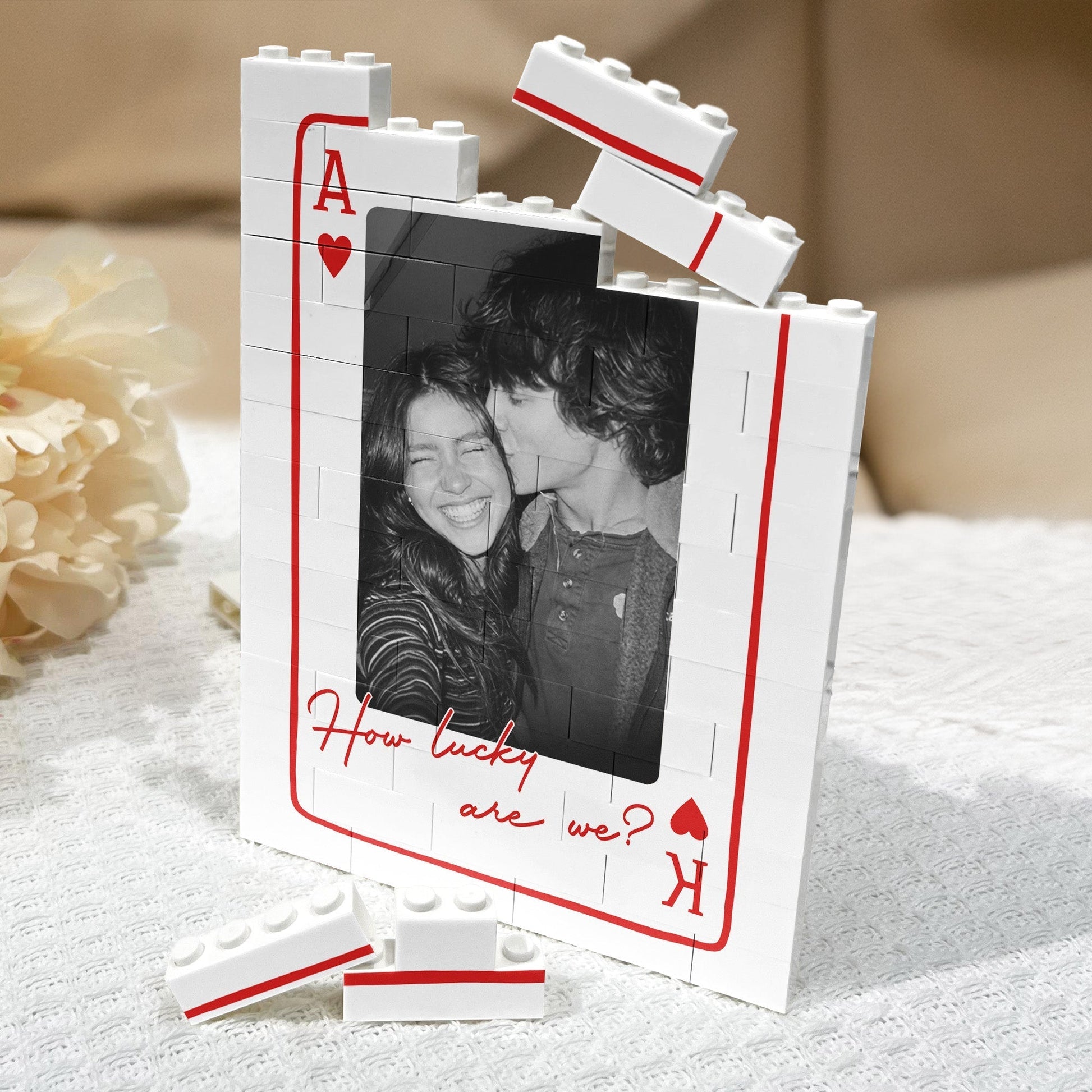 Custom Photo Block Frame for Couples - Romantic Gift Plaque MagicInPrints