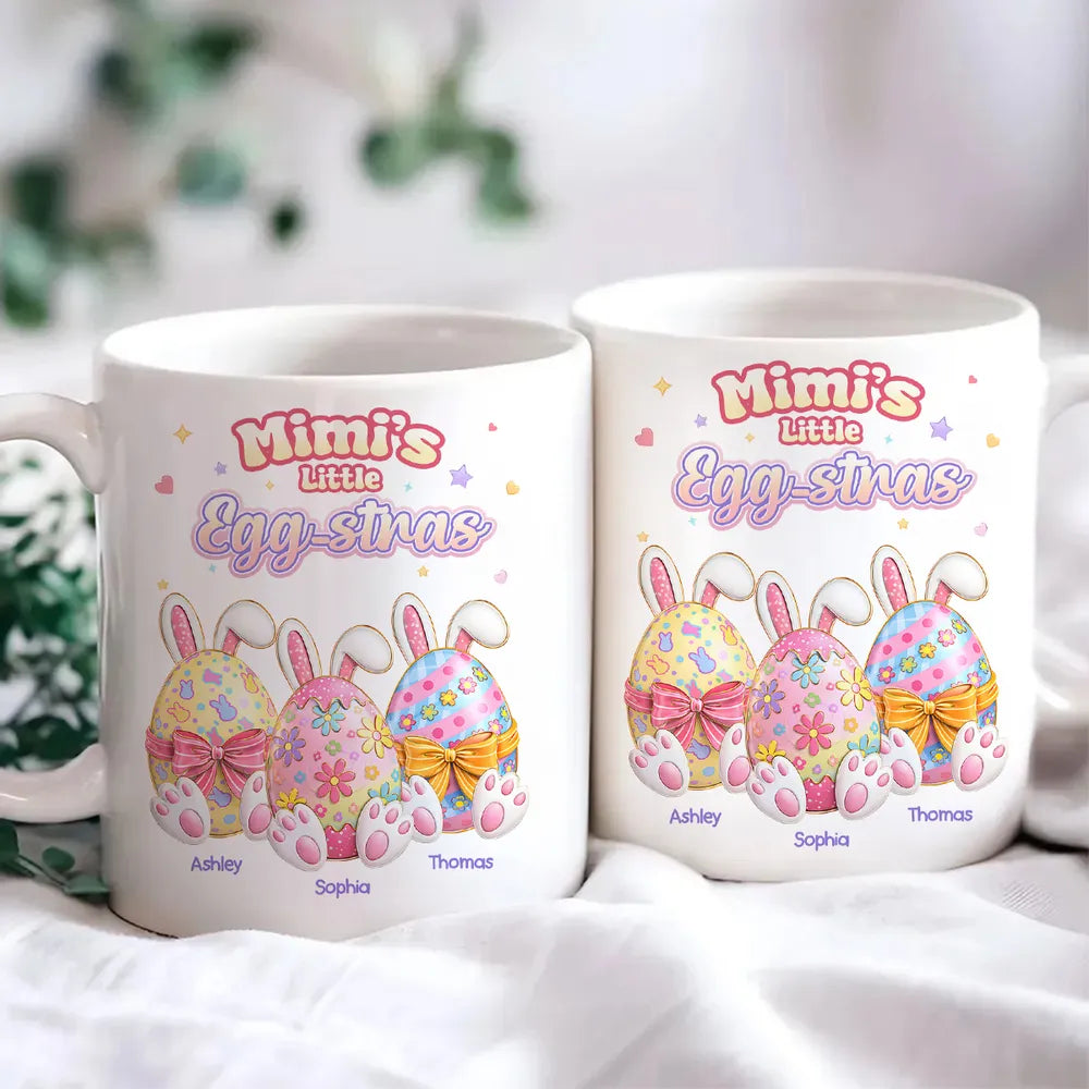 Personalized Easter Mug for Kids - Mimi's Little Egg-stras Gift Cup MagicInPrints