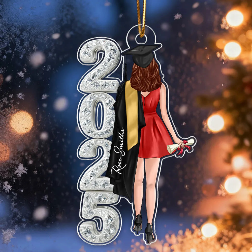 Personalized Graduation Ornament 2026 for Graduates - Customizable Keepsake Gift Ornament MagicInPrints