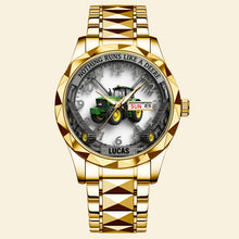 Load image into Gallery viewer, “Nothing Runs Like a Deere” - Personalized Men’s Watch for Tractor Lovers Men&#39;s Watch MagicInPrints
