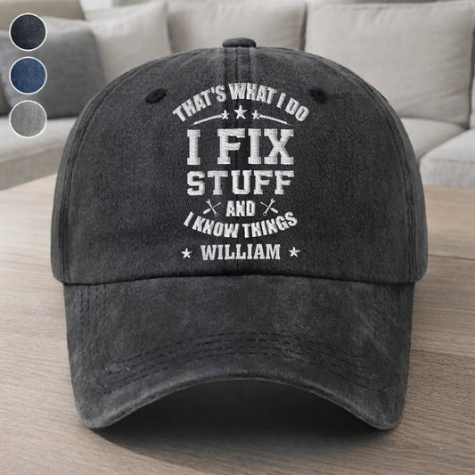 Custom Embroidered Dad Hat for Handymen - Funny Gift Hat MagicInPrints