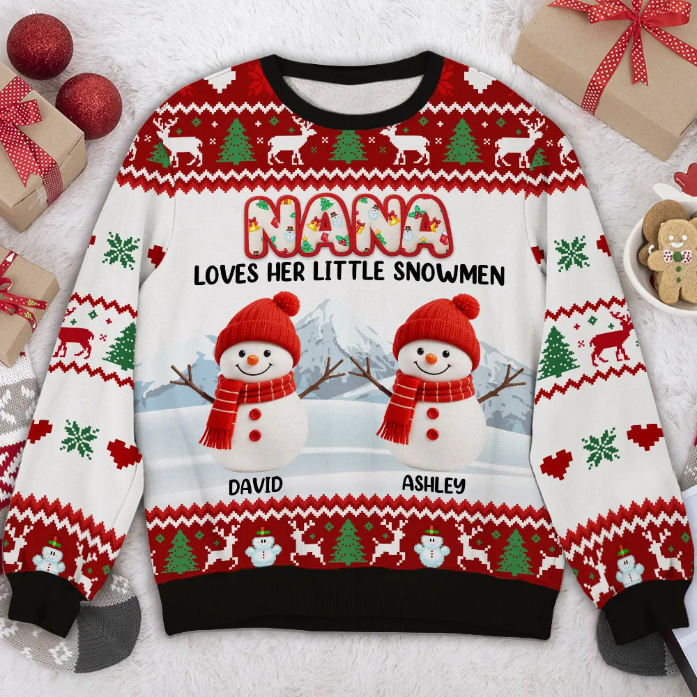 Personalized Grandma Christmas Sweater for Family - Holiday Gift Cloth MagicInPrints