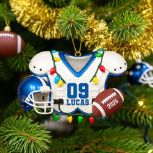 Load image into Gallery viewer, &quot;Score Big with Personalized Gifts for Football Fans&quot; - Custom Christmas Acrylic Ornament - Perfect Gift for American Football Lovers Ornament MagicInPrints
