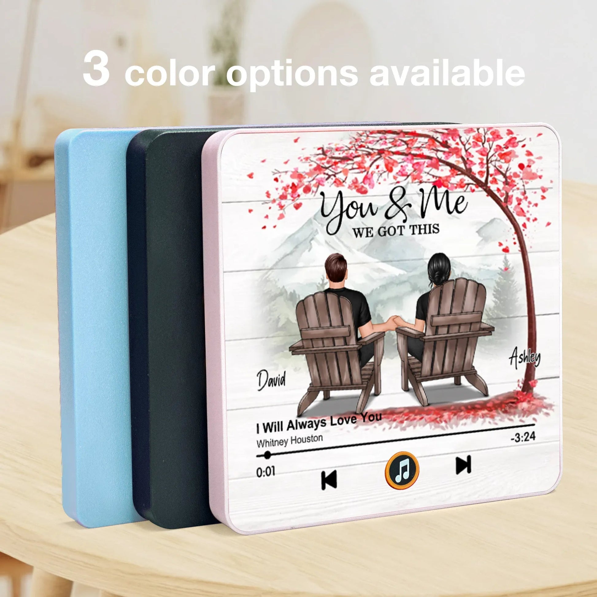 Personalized Couple Music Plaque with Names - Romantic Gift for Anniversaries Fridge Magnet MagicInPrints