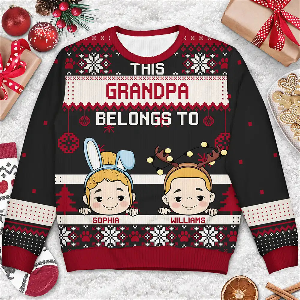 Personalized Grandma Christmas Sweater for Family - Holiday Gift Cloth MagicInPrints