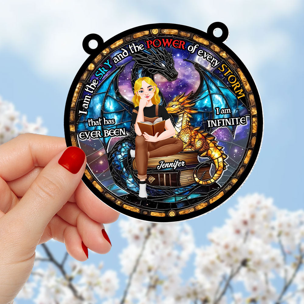 Personalized Book Lover Suncatcher Ornament - Unique Gift for Fantasy Fans Ornament PopCulturePrints