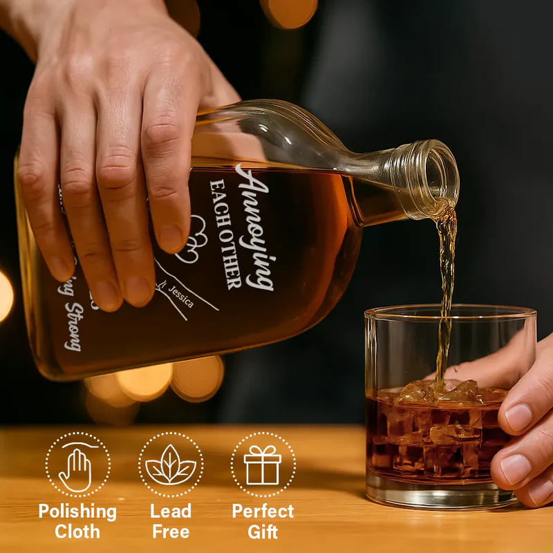 Personalized Whiskey Decanter for Couples - Anniversary Gift Kitchen Supplies MagicInPrints