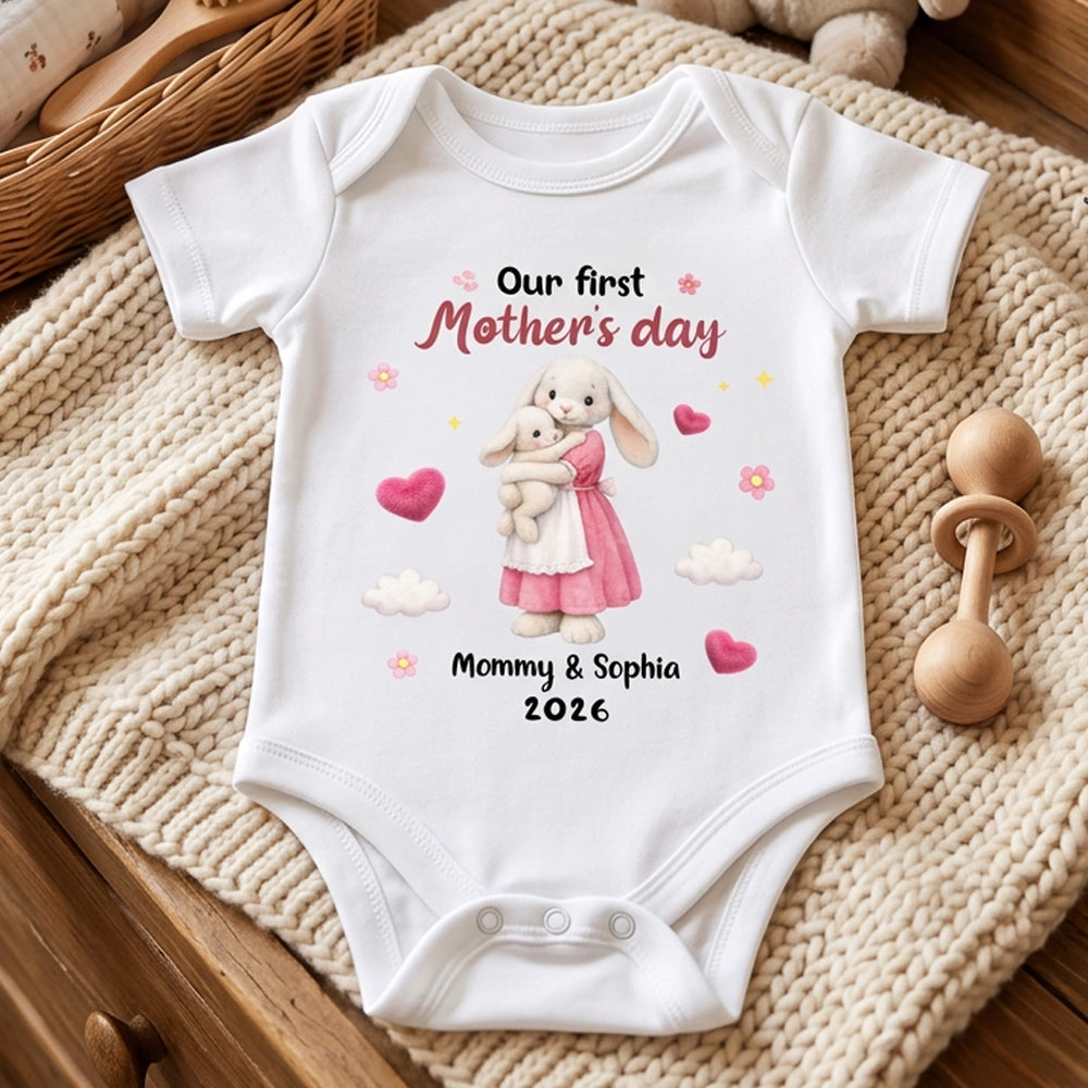 Personalized Baby Onesie for Mother's Day - Custom Name & Year Cloth MagicInPrints