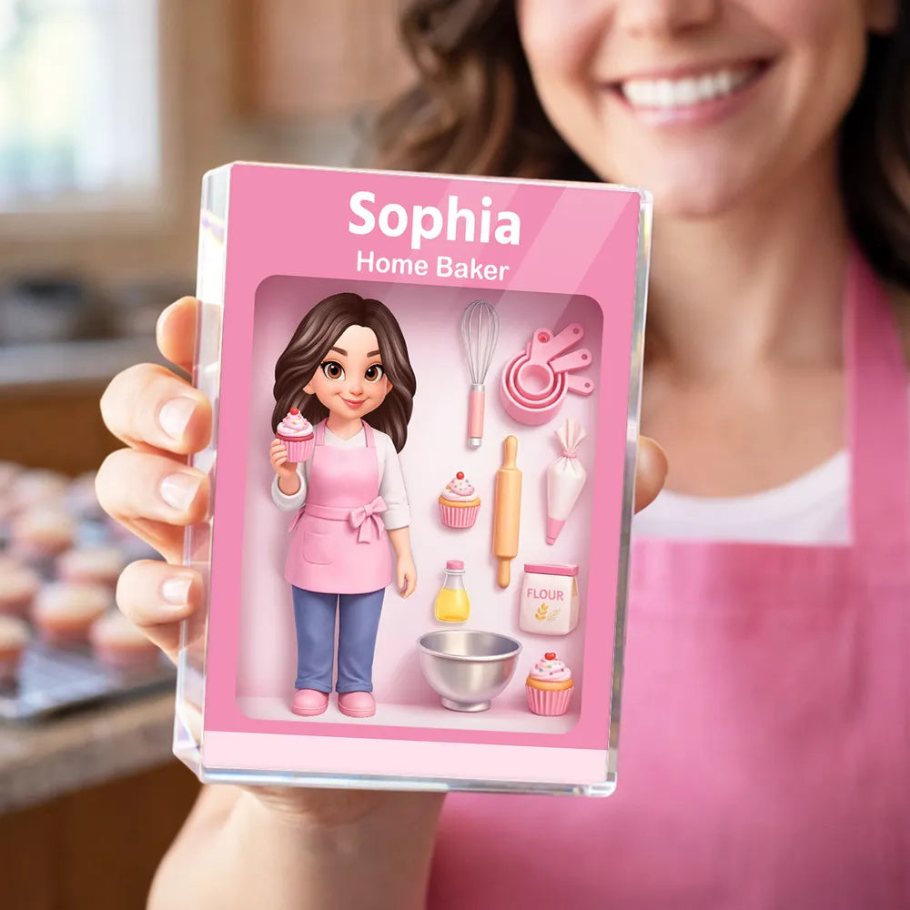 Personalized Acrylic Block for Home Bakers - Custom Gift for Kitchen Decor Plaque MagicInPrints