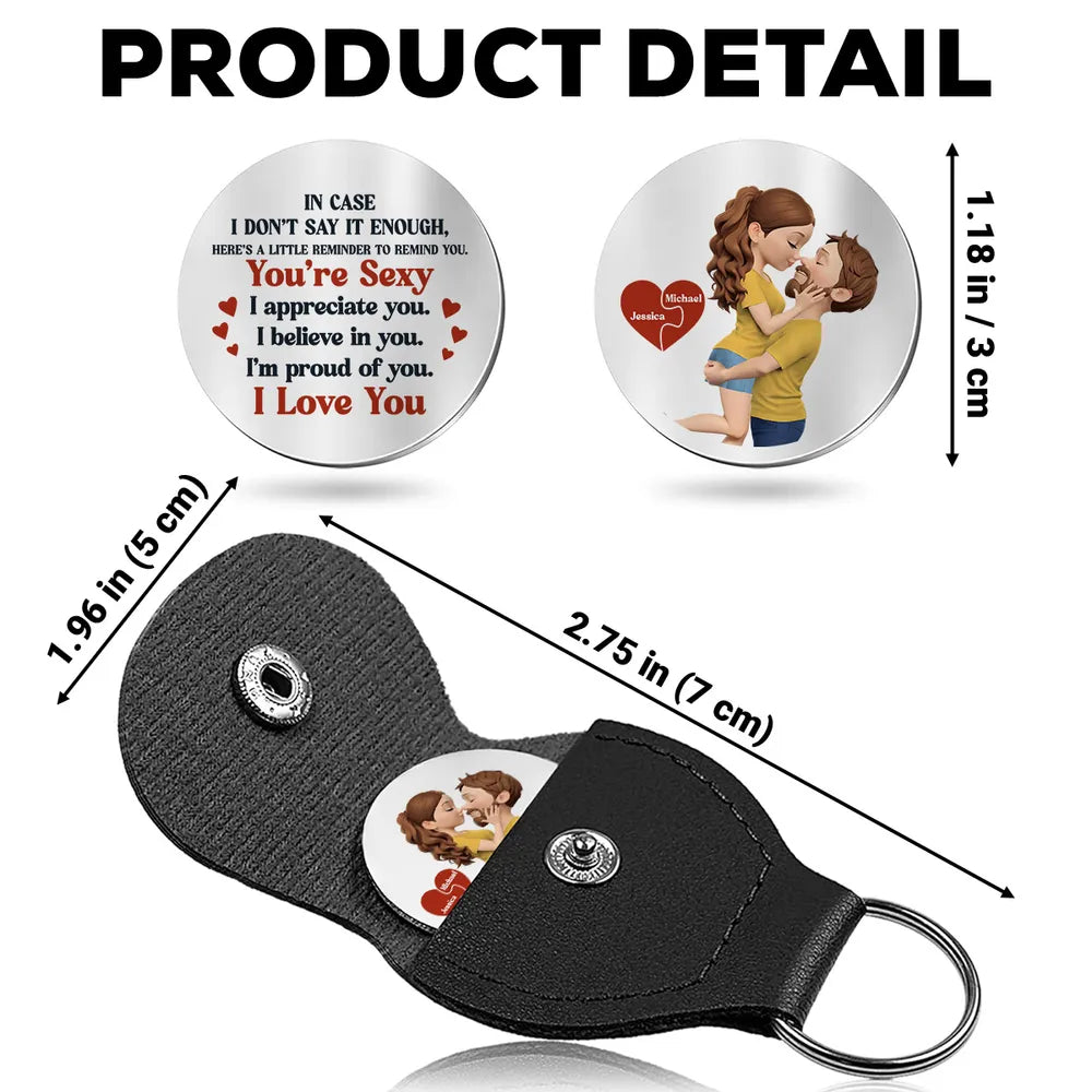 Custom Engraved Keychain for Couples - Romantic Gift for Anniversary Keychain MagicInPrints