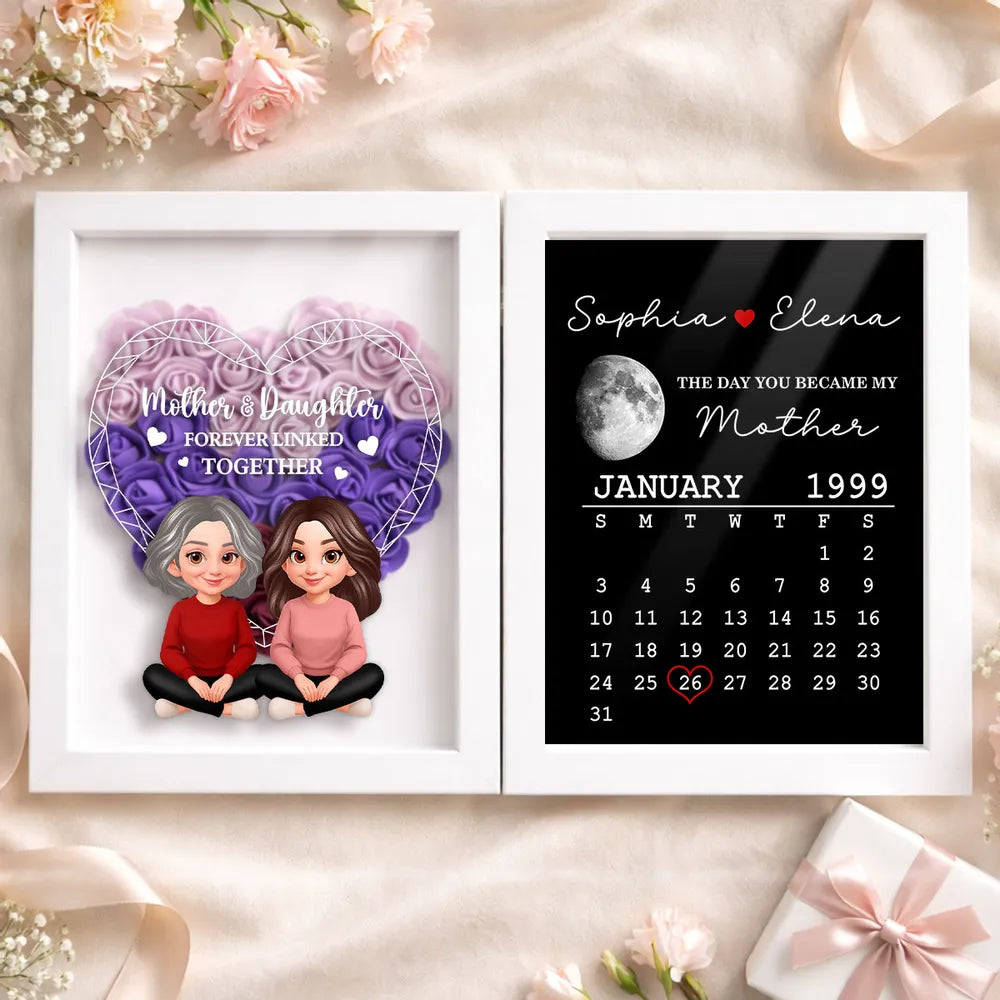 Personalized Mother-Daughter Keepsake Frame - Sentimental Gift for Mother's Day Plaque MagicInPrints