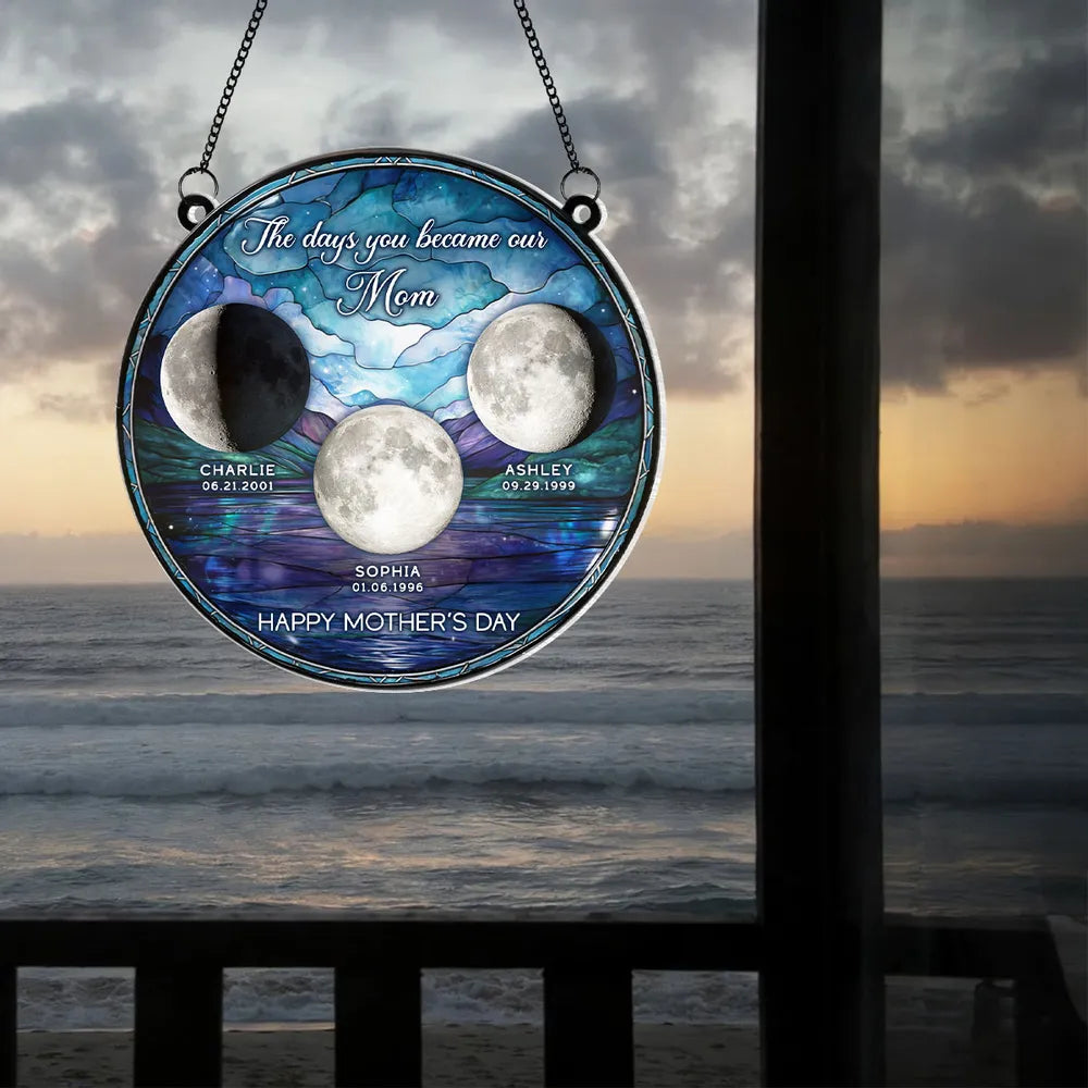 Personalized Moon Phase Wall Art for Mom - Mother's Day Gift Ornament MagicInPrints