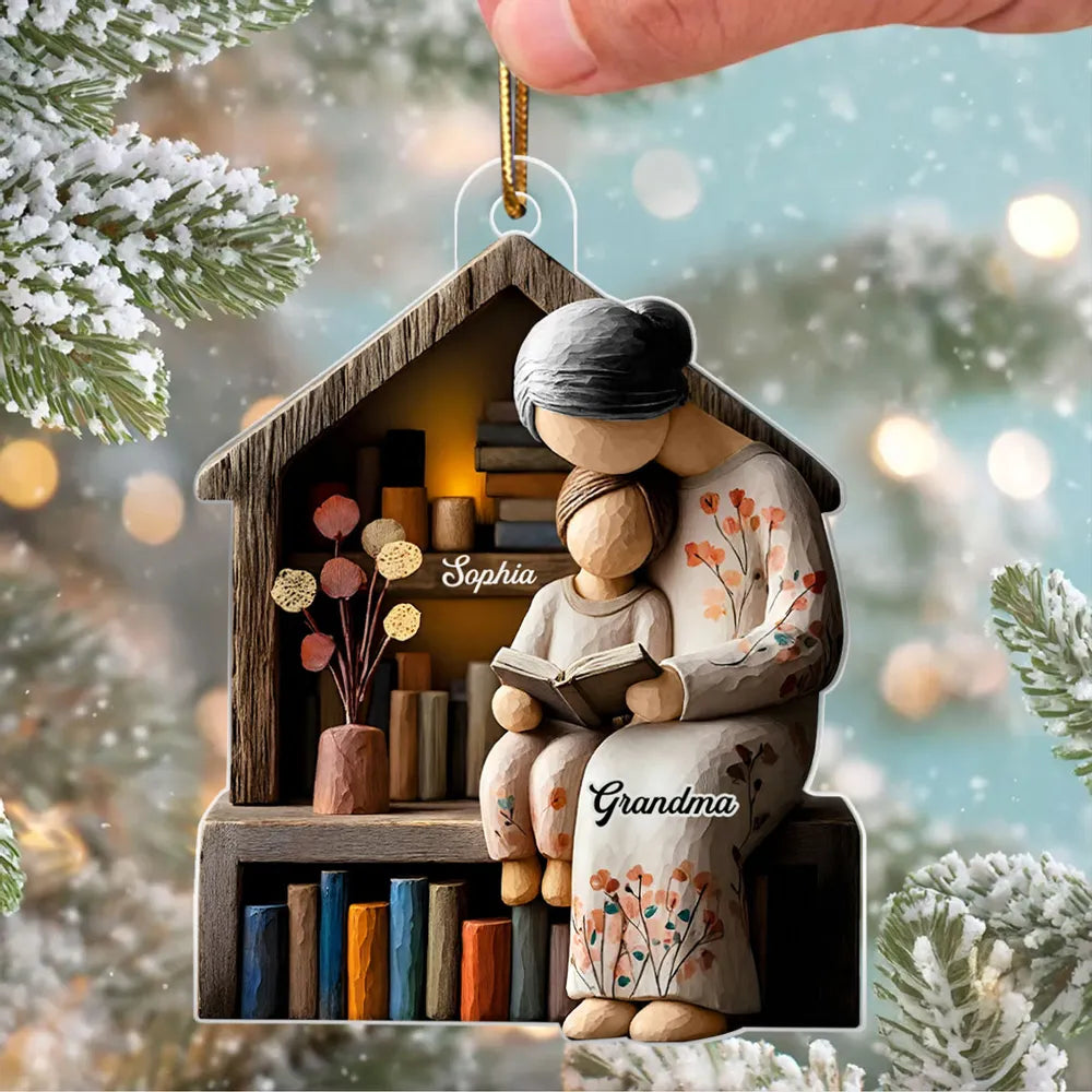 Personalized Grandma and Grandchild Ornament - Sentimental Holiday Gift Ornament MagicInPrints