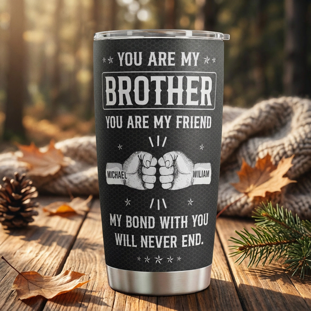 Personalized Brother Tumbler Gift for Sibling - Sentimental Keepsake Cup MagicInPrints