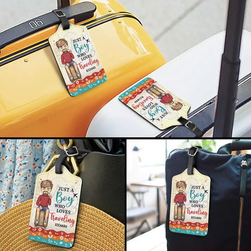 Personalized Luggage Tag for Travelers - Adventure Begins Design Travel Gear MagicInPrints