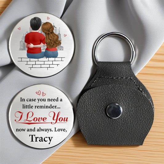 Personalized Couple Keychain Gift for Partner with Love Message - Romantic Keepsake Keychain MagicInPrints