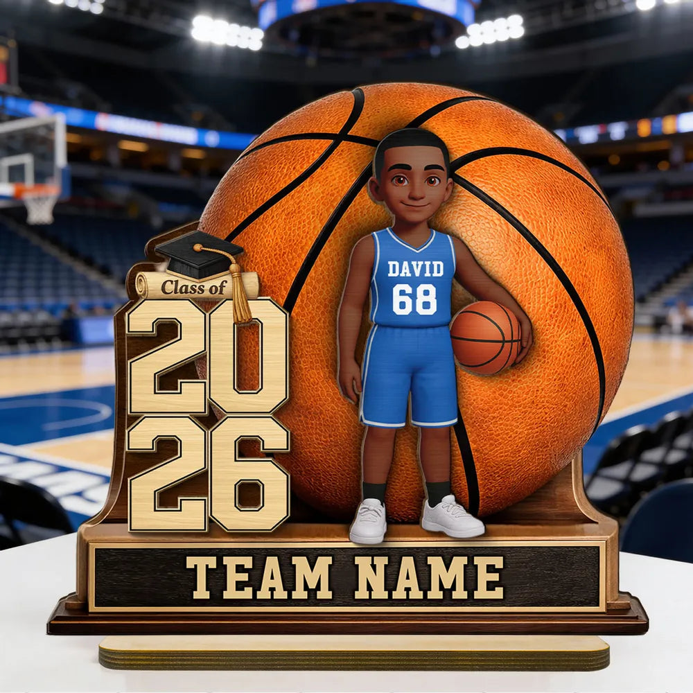 Custom Basketball Graduation Plaque for Girls - Class of 2026 Plaque MagicInPrints