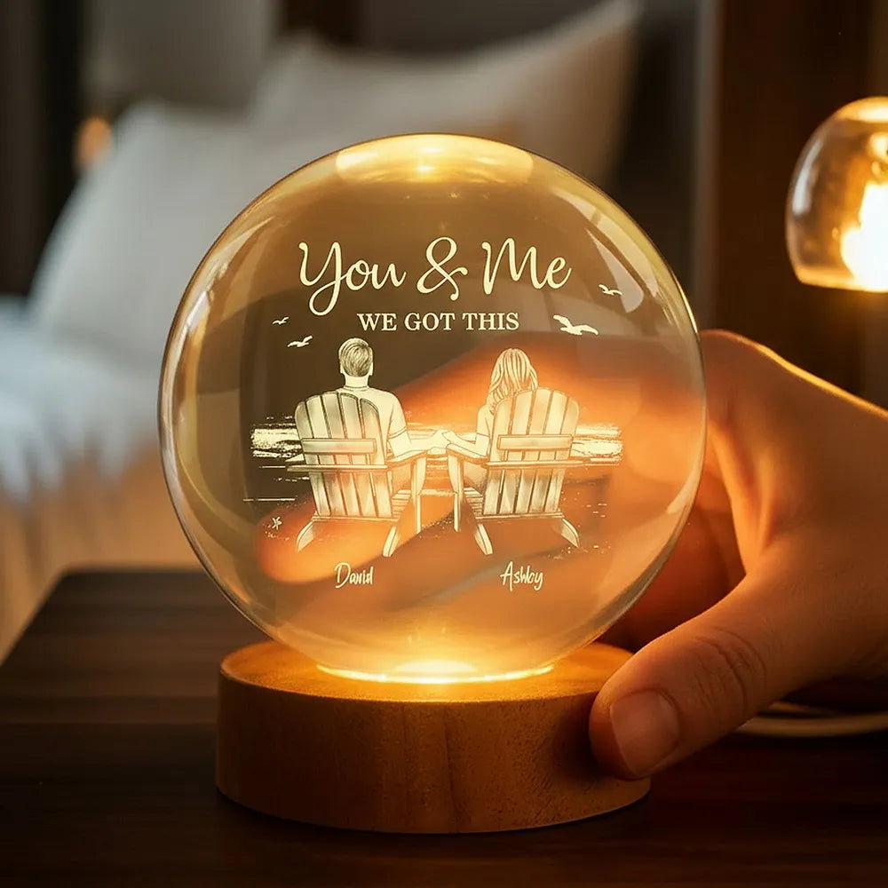 Personalized LED Night Light for Couples - Romantic Gift for Anniversaries Lamp MagicInPrints