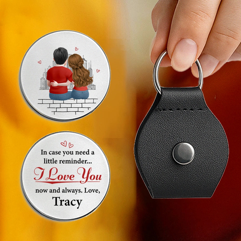 Personalized Couple Keychain Gift for Partner with Love Message - Romantic Keepsake Keychain MagicInPrints