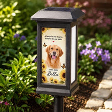 Load image into Gallery viewer, Personalized Solar Garden Stake Light Dog Memorial Tribute Gift
