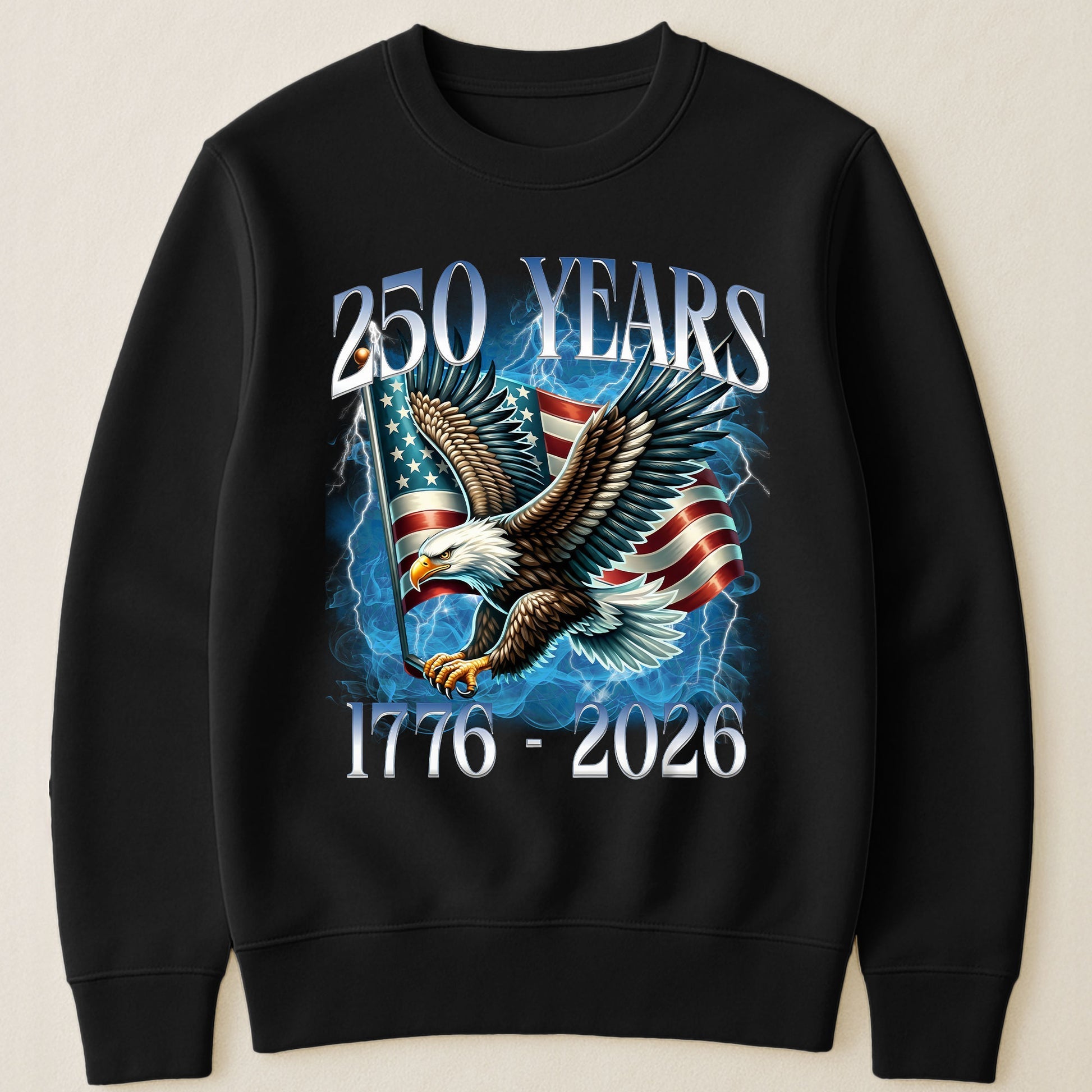 Custom American Eagle T-Shirt for Patriotic Celebrations - 250th Anniversary 1776-2026 Cloth MagicInPrints