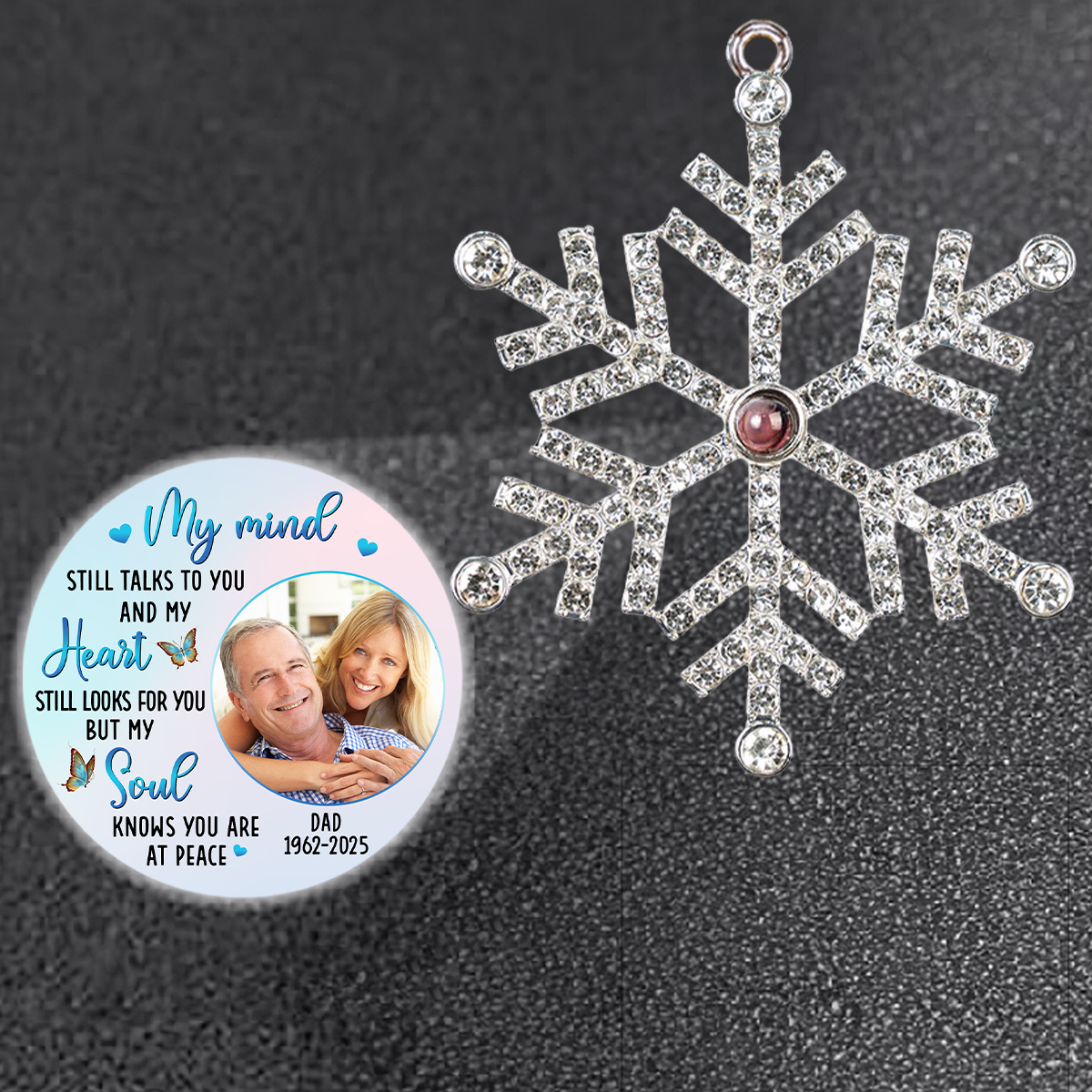 Personalized Memorial Snowflake Ornament for Family - Sentimental Christmas Keepsake Ornament MagicInPrints